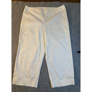 Alain Gerard Paris - New York white capris -crop pants womens size 14